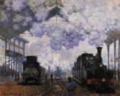 Claude Oscar Monet : Arrival at Saint-Lazare Station